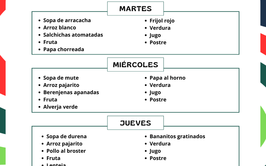 ALMUERZO VEGETARIANO