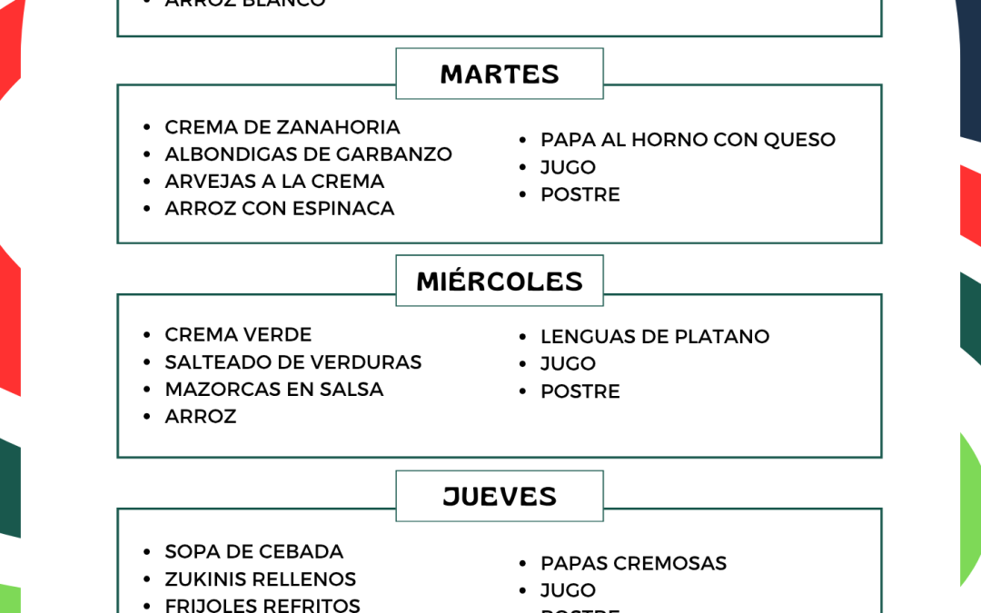 ALMUERZO VEGETARIANO